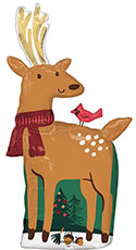 LRG SHP MODERN REINDEER 40 (PKG)