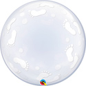 BUBBLE (DECO) 24C BABY FOOTPRINTS (PKG)