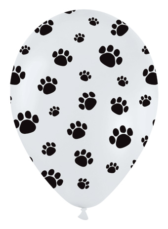 11C SEMPERTEX PAW PRINTS ARD (WHITE/BLK PRT) (BAG 50)