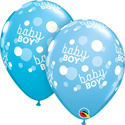 11C BABY BOY DOTS ARD PALE BLUE & ROBINS EGG ASST (BAG 50)