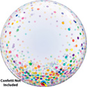 BUBBLE (DECO) 24C CONFETTI DOTS COLORFUL (PKG)