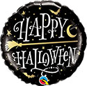 18C HAPPY HALLOWEEN GOLDEN BROOMSTICK (PKG)(D) sale