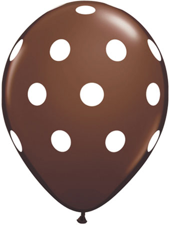 11C POLKA DOTS BIG CHOCOLATE BROWN (BAG 100)