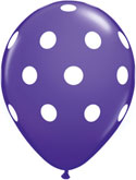 11C POLKA DOTS BIG PURPLE VIOLET (BAG 100)