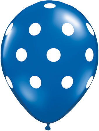 11C POLKA DOTS BIG SAPPHIRE BLUE (BAG 100)