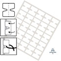 BUTTERFLY TAB - ADHESIVE ONE SIDE (100ct)(see notes)