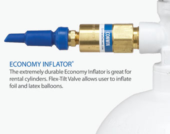 ECONOMY INFLATOR W/BLUE TIP (HANDTIGHT)