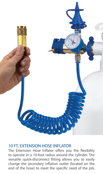 10' EXT HOSE INFLATOR W/QUICK DISCONNECT OUTLET