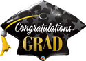 LRG SHP CONGRATULATIONS GRAD CAP STARS 41