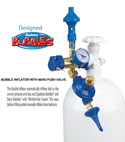 BUBBLE INFLATOR 60/40 MODEL WITH PUSH VALVE