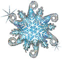 LRG SHP LINKY SNOWFLAKE 32 (HOLOGRAPHIC)