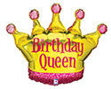 LRG SHP CROWN BIRTHDAY QUEEN 36