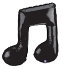 LRG SHP MUSIC NOTE DOUBLE (BLACK) 40