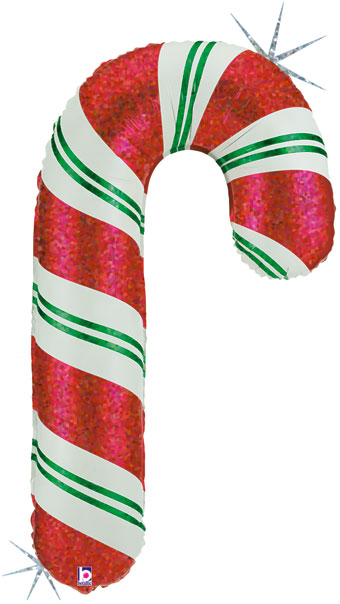 LRG SHP CANDY CANE 41 (HOLO)