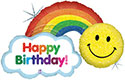 LRG SHP HB RAINBOW WITH SMILE FACE 45 (PKG)