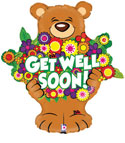 LRG SHP GET WELL SOON BEARY BIG BUNCH 26 (PKG)(D)