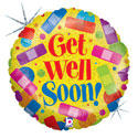 18C GET WELL SOON RAINBOW BANDAIDS (HOLO)(PKG)(D) sale