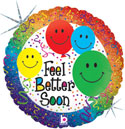 18C SMILEY FEEL BETTER SOON (HOLOGRAPHIC)(PKG)