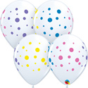 11C COLORFUL DOTS ARD WHITE (BAG 50)