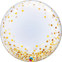 BUBBLE (DECO) 24C CONFETTI DOTS GOLD (PKG)