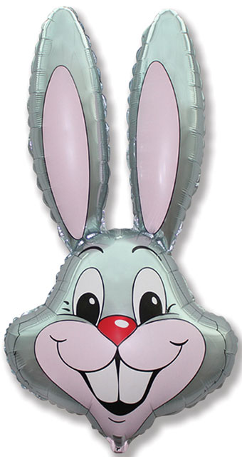 LRG SHP FLEXMETAL BUNNY RABBIT HEAD GREY 35