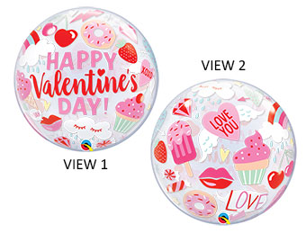 BUBBLE 22C HAPPY VALENTINES'S DAY ICONS (PKG)