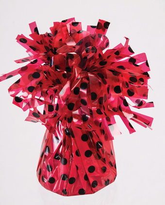 WEIGHT SMALL RED W/BLACK POLKA DOTS 170 GRAMS (PK12)(D) sale