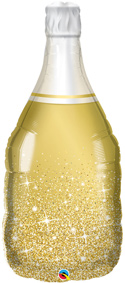 LRG SHP GOLDEN BUBBLY WINE BOTTLE 39