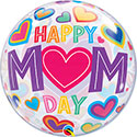 BUBBLE 22C HAPPY MOM DAY BIG HEARTS (PKG)(D)