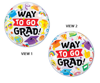 BUBBLE 22C WAY TO GO GRAD EVERYTHING ICONS(PKG)