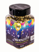 CONFETTI JAR GOLD METALLIC 80 GRAMS