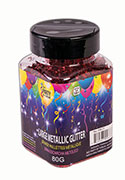 CONFETTI JAR RED METALLIC 80 GRAMS