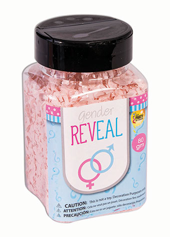 CONFETTI JAR PASTEL PINK 80 GRAMS