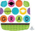 18SQ CONGRATS GRAD COLORFUL COMMENCEMENT (D) sale