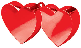 WEIGHT DOUBLE HEART - RED 6 OZ/170 GRAMS (PK12)(D)