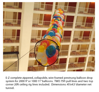 BALLOON DROP NET SYSTEM (PRESTRUNG FOR 2000 9 OR 1000 11)