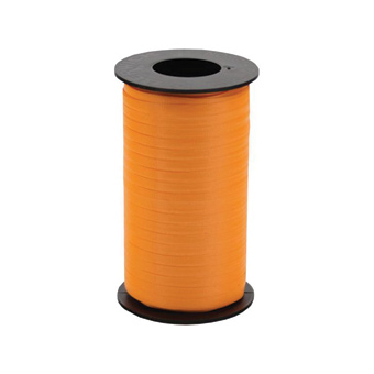 CRW ORANGE TROPICAL RIBBON ROLL WIDE 3/8 250 YDS