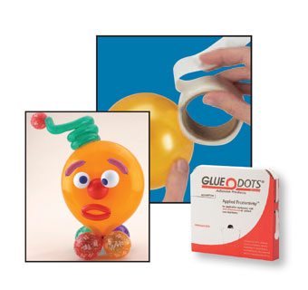 GLUE DOTS FOR BALLOONS - ROLL (1000 CT)