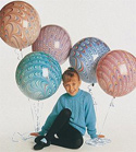 18C PEACOCK BALLOONS ASSORTED (BAG 25)